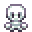 Skeleton facing forward at dbl ladder